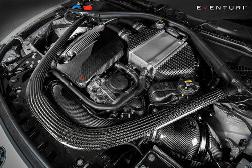 Eventuri Carbon Fibre/Fiber Cold Air Intake Induction Kit for BMW M2 Competition F87 M2C S55 - Performance Airbox, Turbo Inlet & Air Intake System Upgrade