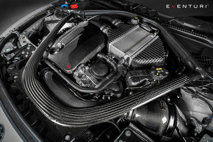 Eventuri Carbon Fibre/Fiber Cold Air Intake Induction Kit for BMW M2 Competition F87 M2C S55 - Performance Airbox, Turbo Inlet & Air Intake System Upgrade