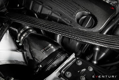Eventuri Carbon Fibre/Fiber Cold Air Intake Induction Kit for BMW M2 Competition F87 M2C S55 - Performance Airbox, Turbo Inlet & Air Intake System Upgrade