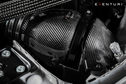 Eventuri Carbon Fibre/Fiber Cold Air Intake Induction Kit for BMW M2 Competition F87 M2C S55 - Performance Airbox, Turbo Inlet & Air Intake System Upgrade