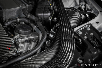 Eventuri Carbon Fibre/Fiber Cold Air Intake Induction Kit for BMW M2 Competition F87 M2C S55 - Performance Airbox, Turbo Inlet & Air Intake System Upgrade