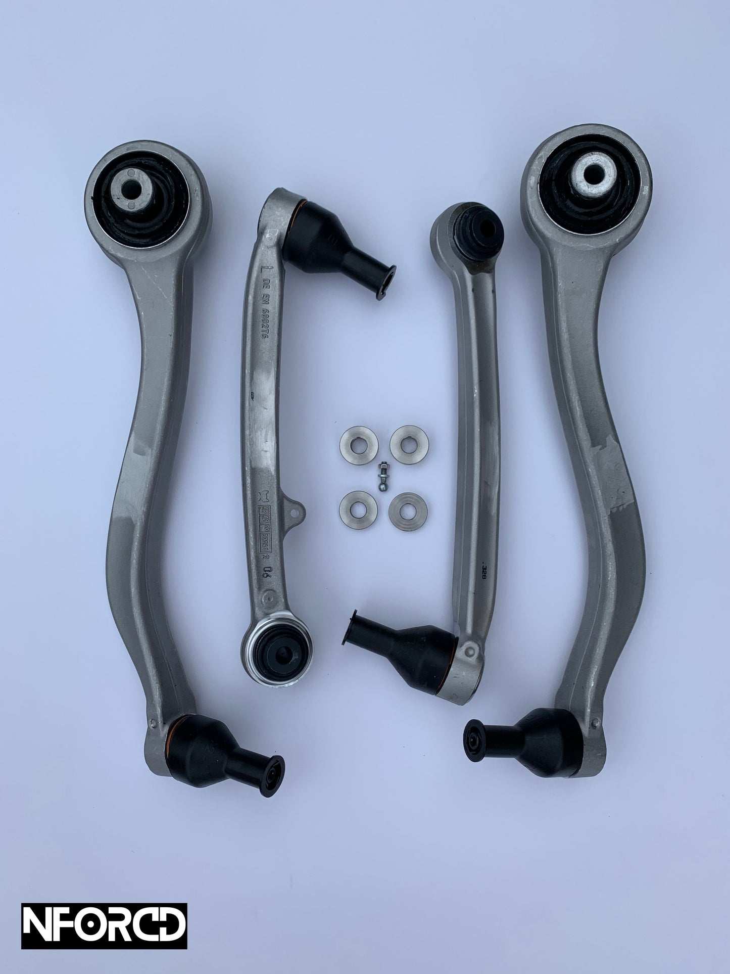 BMW 1 2 3 4 Series Front Control Arms & Tension Struts Kit – M3/M4 Geometry Camber/Caster Upgrade (Wishbones/Thrust Arms) Bolt-On with Spacers & Headlight Levelling Bracket – Fits M135i M140i M235i M240i M340i M440i F20 F21 F22 F23 F30 F31 F32 F36
