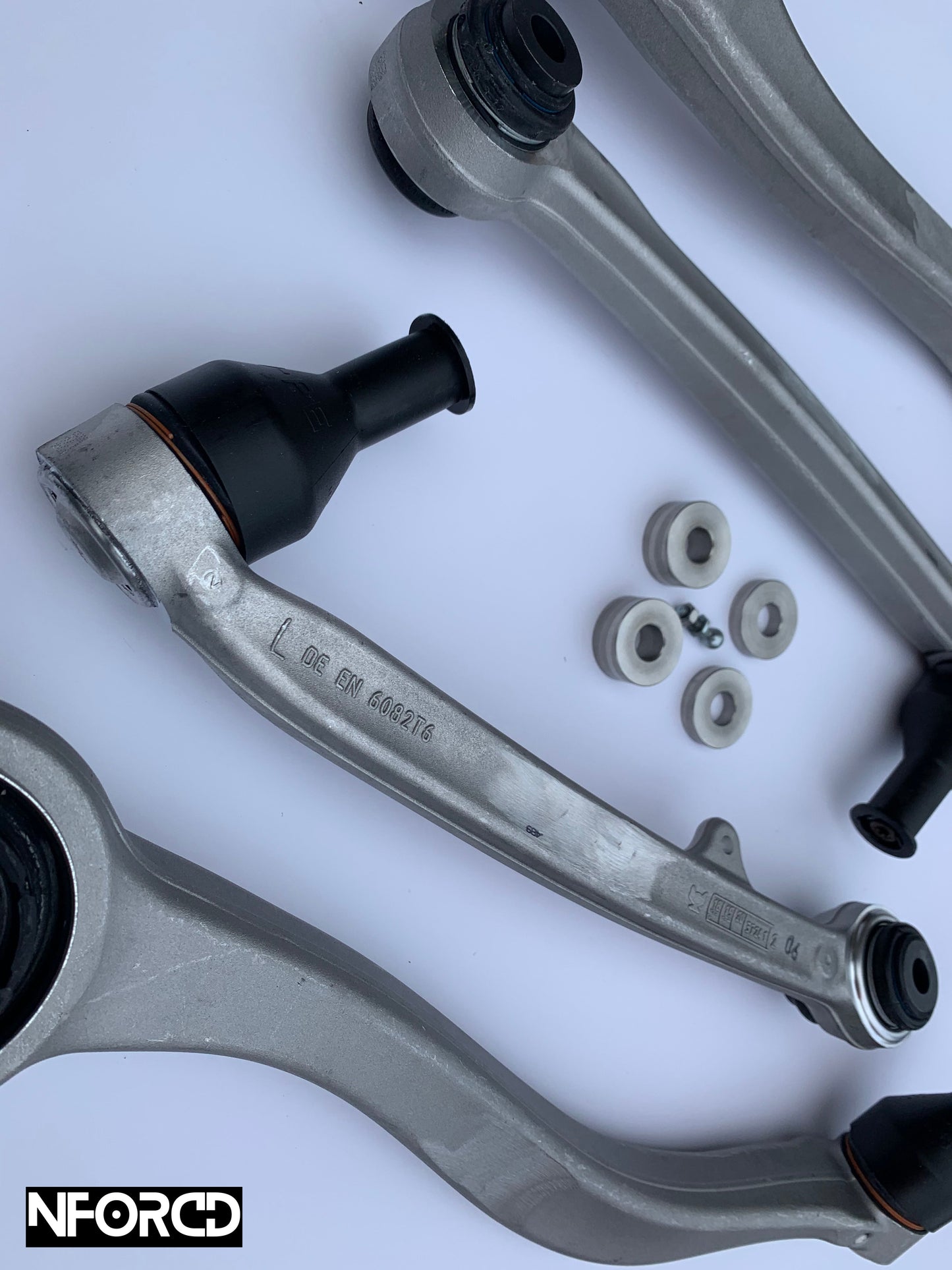 BMW 1 2 3 4 Series Front Control Arms & Tension Struts Kit – M3/M4 Geometry Camber/Caster Upgrade (Wishbones/Thrust Arms) Bolt-On with Spacers & Headlight Levelling Bracket – Fits M135i M140i M235i M240i M340i M440i F20 F21 F22 F23 F30 F31 F32 F36