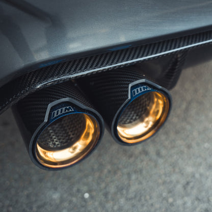 BMW M3/M4 F80 F82 F83 Carbon Fibre Rear Diffuser & Valance - M Performance MP Style Rear Splitter/Lower Bumper Insert | F8X 2014-2020 Quad Exhaust Surround