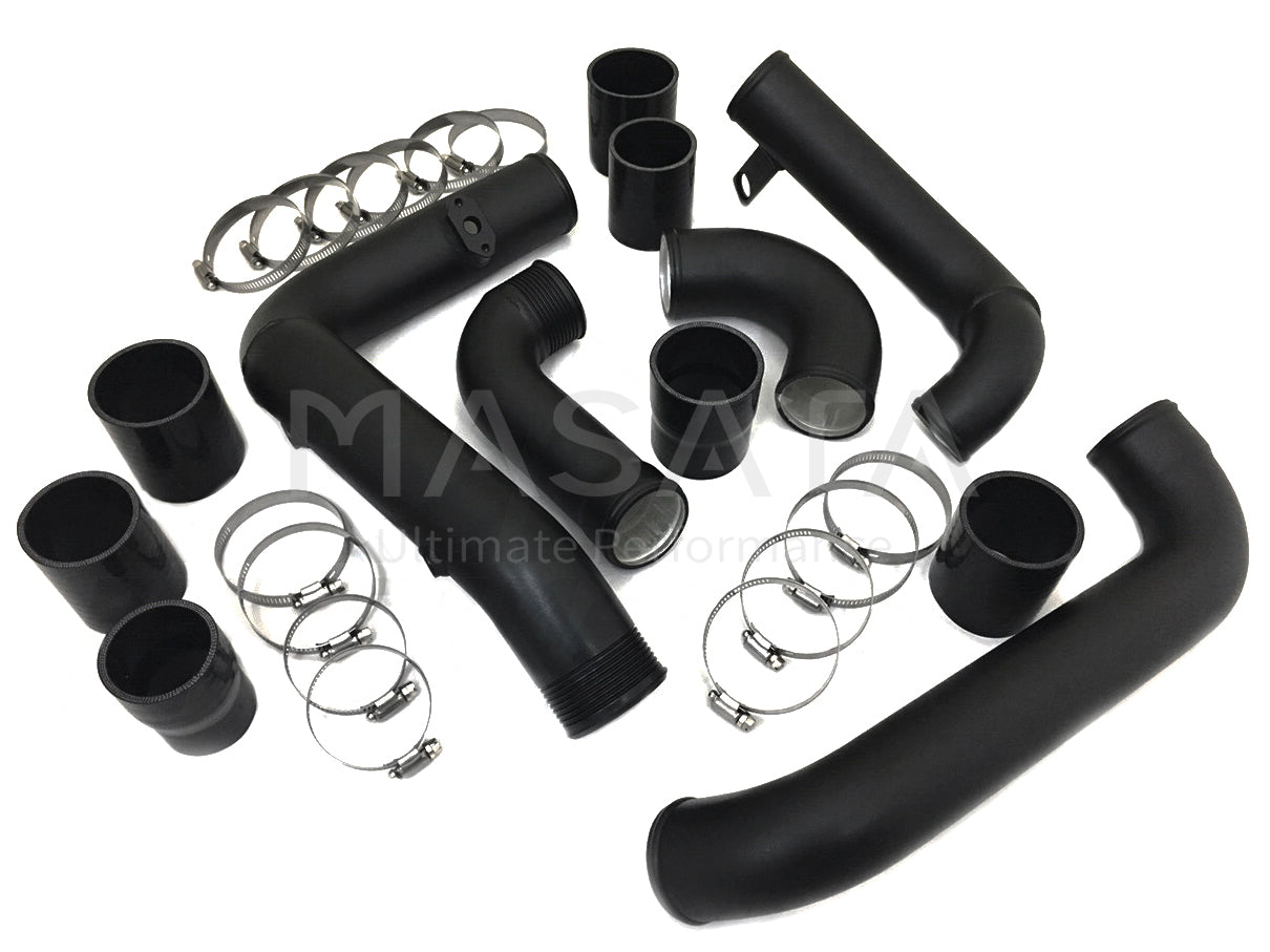 Masata Aluminium Charge Pipe & Turbo-to-Intercooler Pipe Kit for DQ381 7-Speed DSG MQB - Audi S3 8V, Volkswagen Golf R MK7.5, Golf GTI Performance MK7.5, Skoda Octavia vRS | EA888 Gen 3 Boost Pipe Upgrade (MST0047)