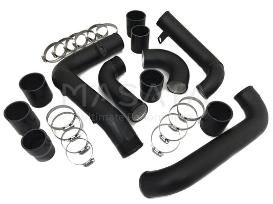 Masata Aluminium Charge Pipe & Turbo-to-Intercooler Pipe Kit for DQ381 7-Speed DSG MQB - Audi S3 8V, Volkswagen Golf R MK7.5, Golf GTI Performance MK7.5, Skoda Octavia vRS | EA888 Gen 3 Boost Pipe Upgrade (MST0047)