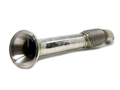 Masata BMW B58 Downpipe Decat (Catless/Cat Delete) SS304 TIG Welded Front Pipe Turbo Outlet - M140i M240i 340i 440i 540i 740i F20 F21 F22 F30 F31 F32 F33 F36 G30 G11 G12 - Stage 2 Ready, Direct Fit, Lifetime Warranty - MST0013