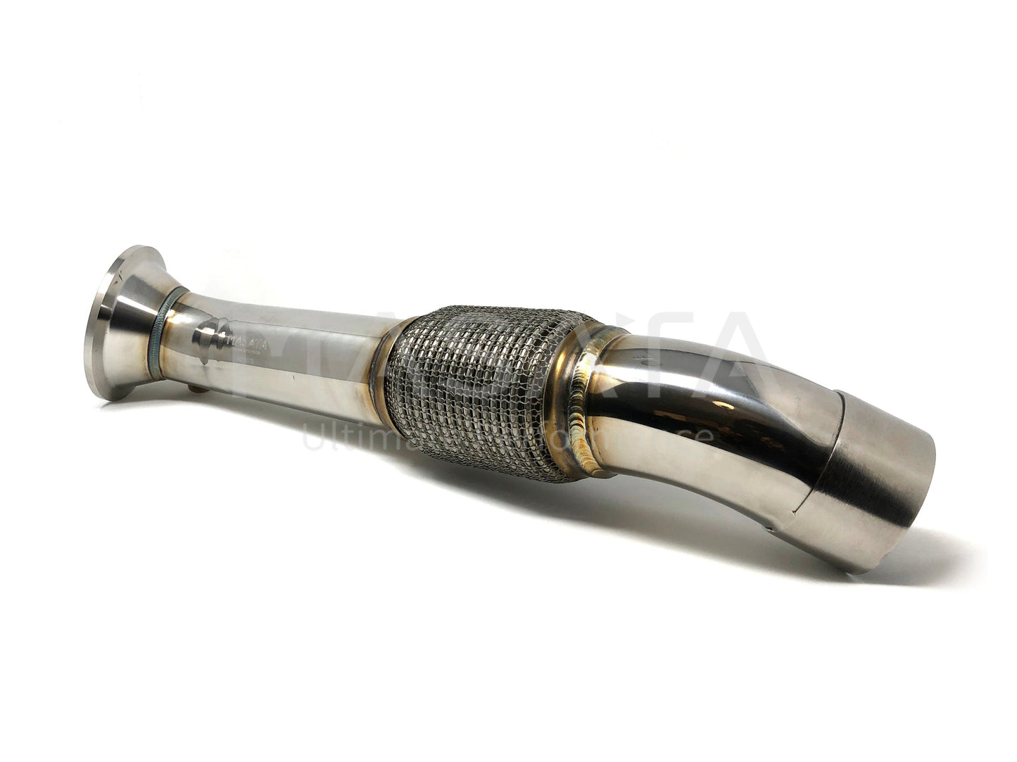 Masata BMW B58 Downpipe Decat (Catless/Cat Delete) SS304 TIG Welded Front Pipe Turbo Outlet - M140i M240i 340i 440i 540i 740i F20 F21 F22 F30 F31 F32 F33 F36 G30 G11 G12 - Stage 2 Ready, Direct Fit, Lifetime Warranty - MST0013