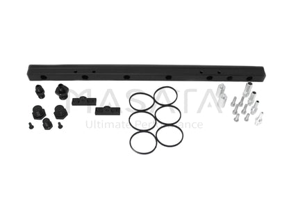 Masata Alloy Aluminium/Aluminum Intake Inlet Manifold Plenum for BMW N54/N55 - Port Fuel Injection Ready (PI/PFI) - Performance Upgrade - Fits E82 1M, 135i E82/E88; 335i E90/E91/E92/E93; 535i E60/E61 - Optional 750cc Injector Kit + Fuel Line