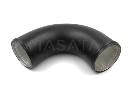 Masata Aluminium Charge Pipe Kit for DQ381 7-Speed DSG  VW Golf R MK7.5 / Golf GTI Performance MK7.5  Audi S3 8V (2019+)  Skoda Octavia vRS (2019+) | Turbo to Intercooler Pipe w/ 1/8 NPT Meth Bung | MST0033