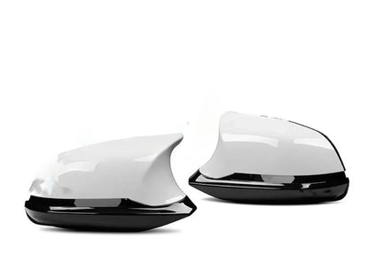 MForce M3/M4 Style Side Door Wing Mirror Assembly Pair for BMW 1 2 3 4 Series F20 F21 F22 F23 F30 F31 F32 F33 F36, F87 M2 & i3 - Full Replacement 6-Piece OEM-Fit Mirror Housings/Caps/Shells - Infusion Carbon Fibre or Painted