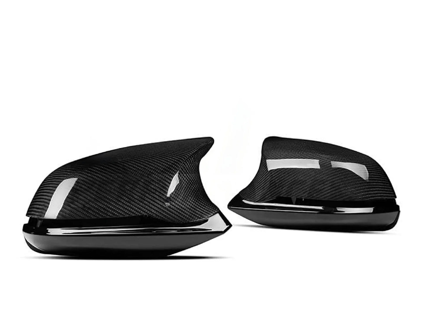 MForce M3/M4 Style Side Door Wing Mirror Assembly Pair for BMW 1 2 3 4 Series F20 F21 F22 F23 F30 F31 F32 F33 F36, F87 M2 & i3 - Full Replacement 6-Piece OEM-Fit Mirror Housings/Caps/Shells - Infusion Carbon Fibre or Painted
