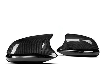 MForce M3/M4 Style Side Door Wing Mirror Assembly Pair for BMW 1 2 3 4 Series F20 F21 F22 F23 F30 F31 F32 F33 F36, F87 M2 & i3 - Full Replacement 6-Piece OEM-Fit Mirror Housings/Caps/Shells - Infusion Carbon Fibre or Painted