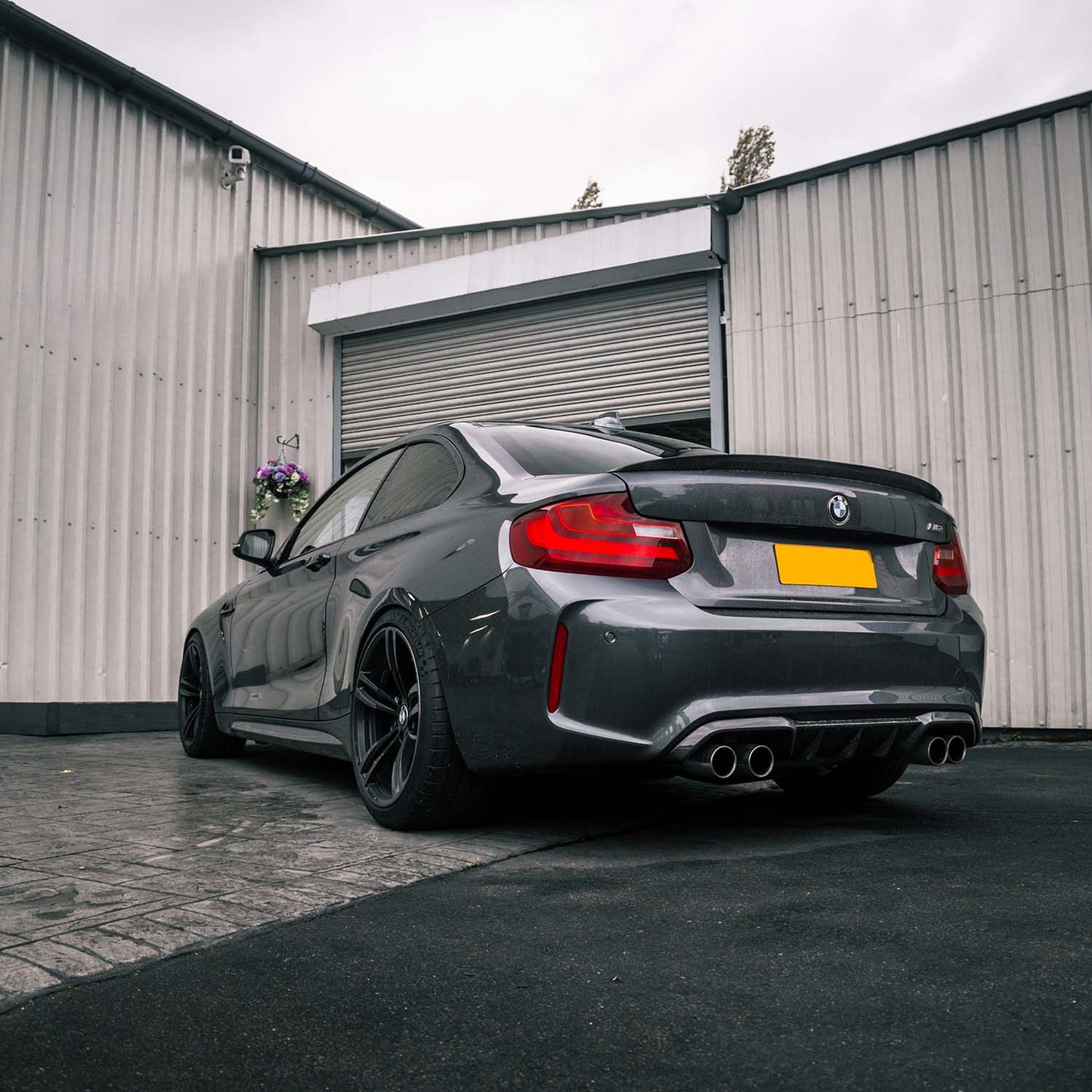 MHC+ BMW M2/M2 Competition Performance Style Rear Diffuser In Gloss Pre Preg Carbon Fibre (F87)