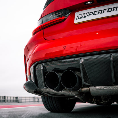 MHC+ BMW M3/M4 OEM Style Rear Diffuser In Pre Preg Carbon Fibre (G80/G81/G82/G83)