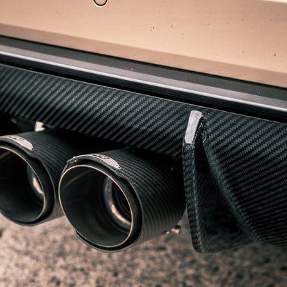MHC+ BMW M3/M4 OEM Style Rear Diffuser In Pre Preg Carbon Fibre (G80/G81/G82/G83)