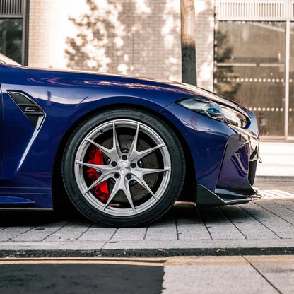 MHC Plus BMW M3/M4 G8X (G80 G81 G82 G83) CSL-Style Front Lip Splitter - Pre-Preg Dry Carbon Fibre 3-Piece Gloss - Front Bumper Lip/Chin Spoiler, OEM Twill, Autoclave - Fits 2021+