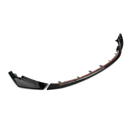 MHC Plus BMW M3/M4 G8X (G80 G81 G82 G83) CSL-Style Front Lip Splitter - Pre-Preg Dry Carbon Fibre 3-Piece Gloss - Front Bumper Lip/Chin Spoiler, OEM Twill, Autoclave - Fits 2021+