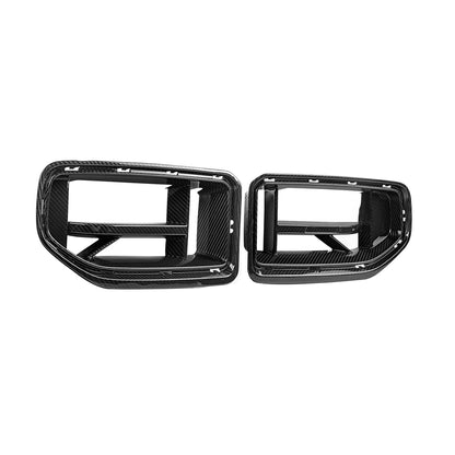 MHC+ BMW G87 M2 CSL Style Front Grilles In Pre Preg Gloss Carbon Fibre