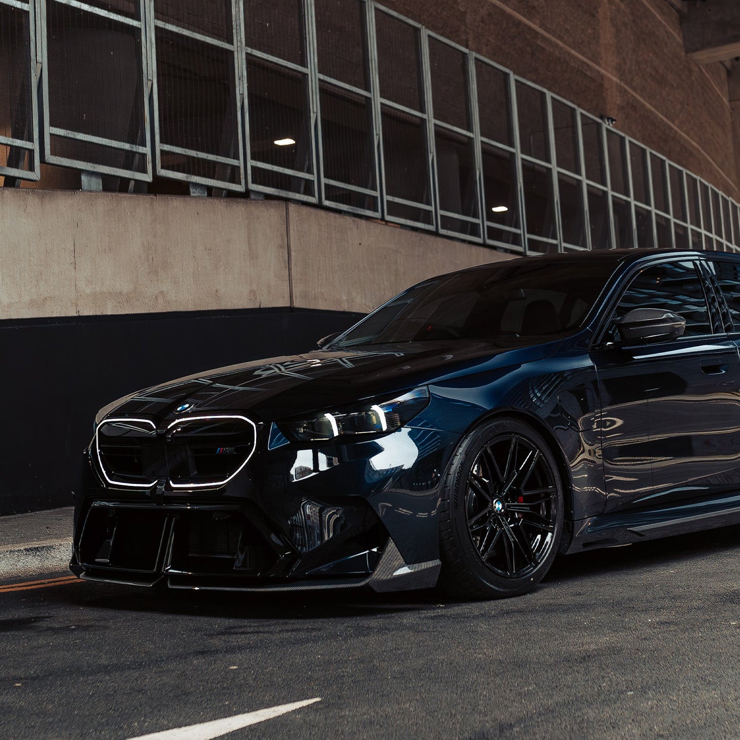 MHC+ BMW G90 & G99 M5 Performance Style Front Splitter In Pre Preg Carbon Fibre