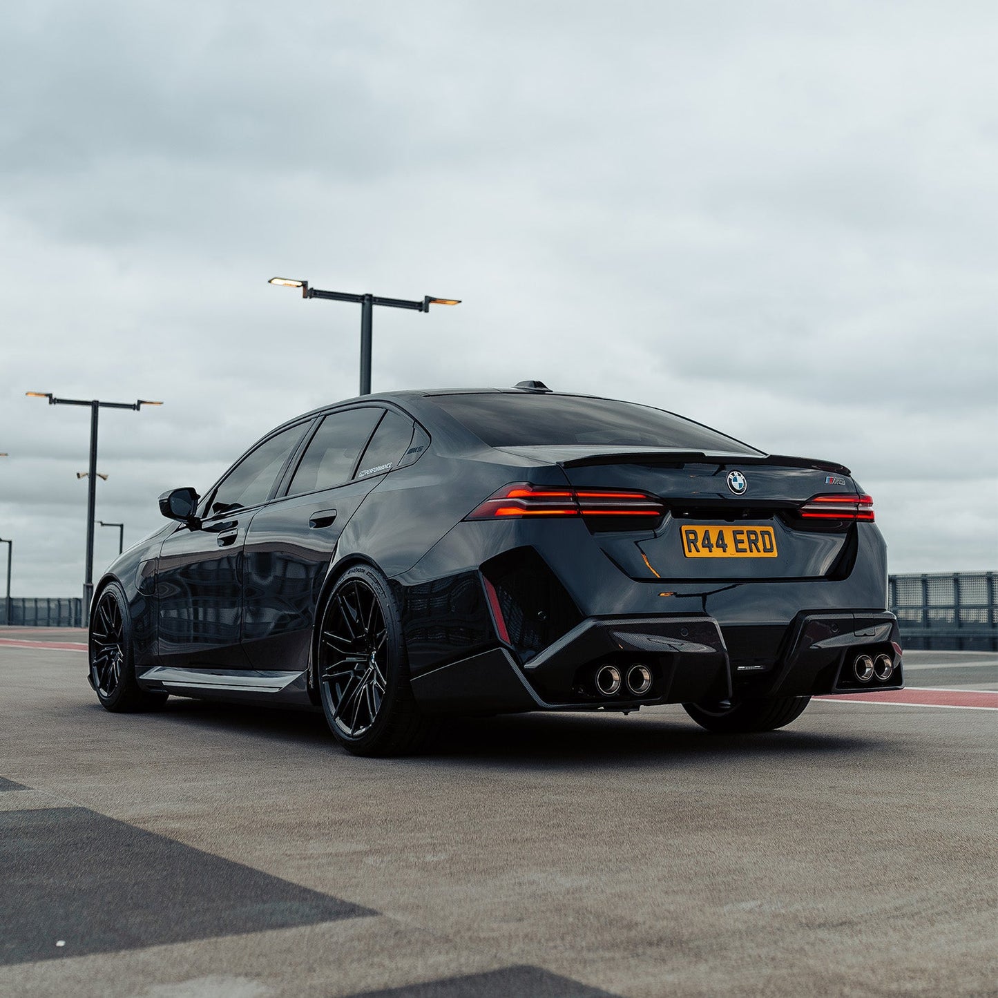 MHC+ BMW G90 & G99 M5 Performance Style Rear Diffuser In Pre Preg Carbon Fibre