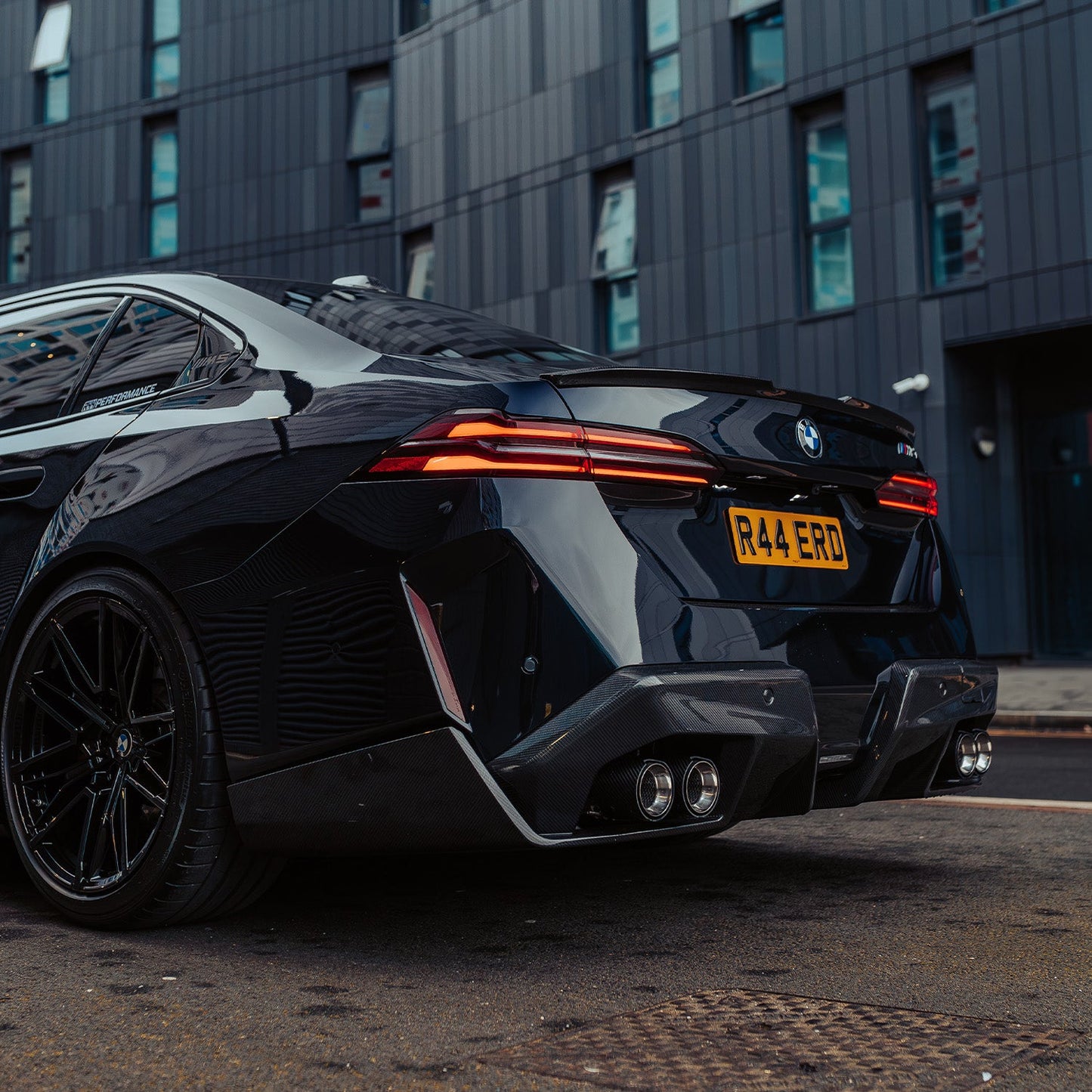 MHC+ BMW G90 & G99 M5 Performance Style Rear Diffuser In Pre Preg Carbon Fibre