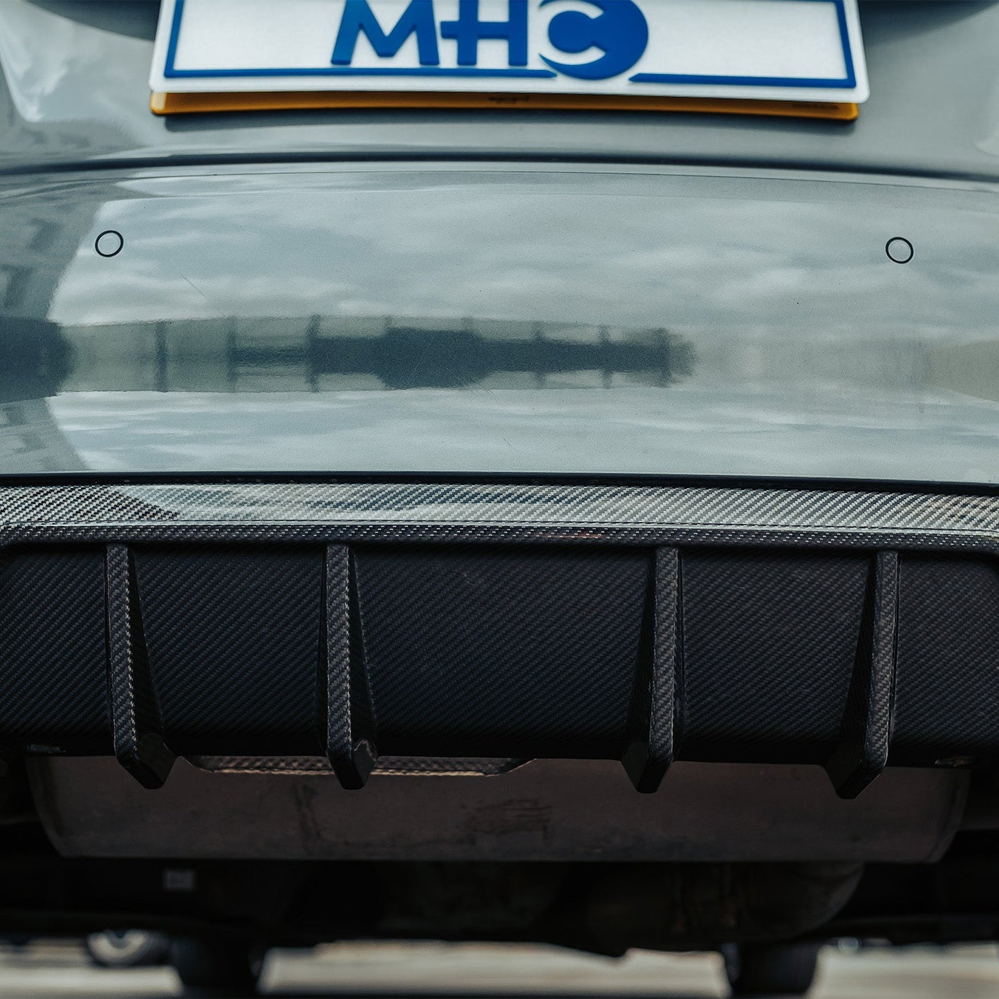 MHC+ BMW F22/F23 M235i & M240i Ultra Aggressive Style Rear Diffuser In Pre Preg Carbon Fibre