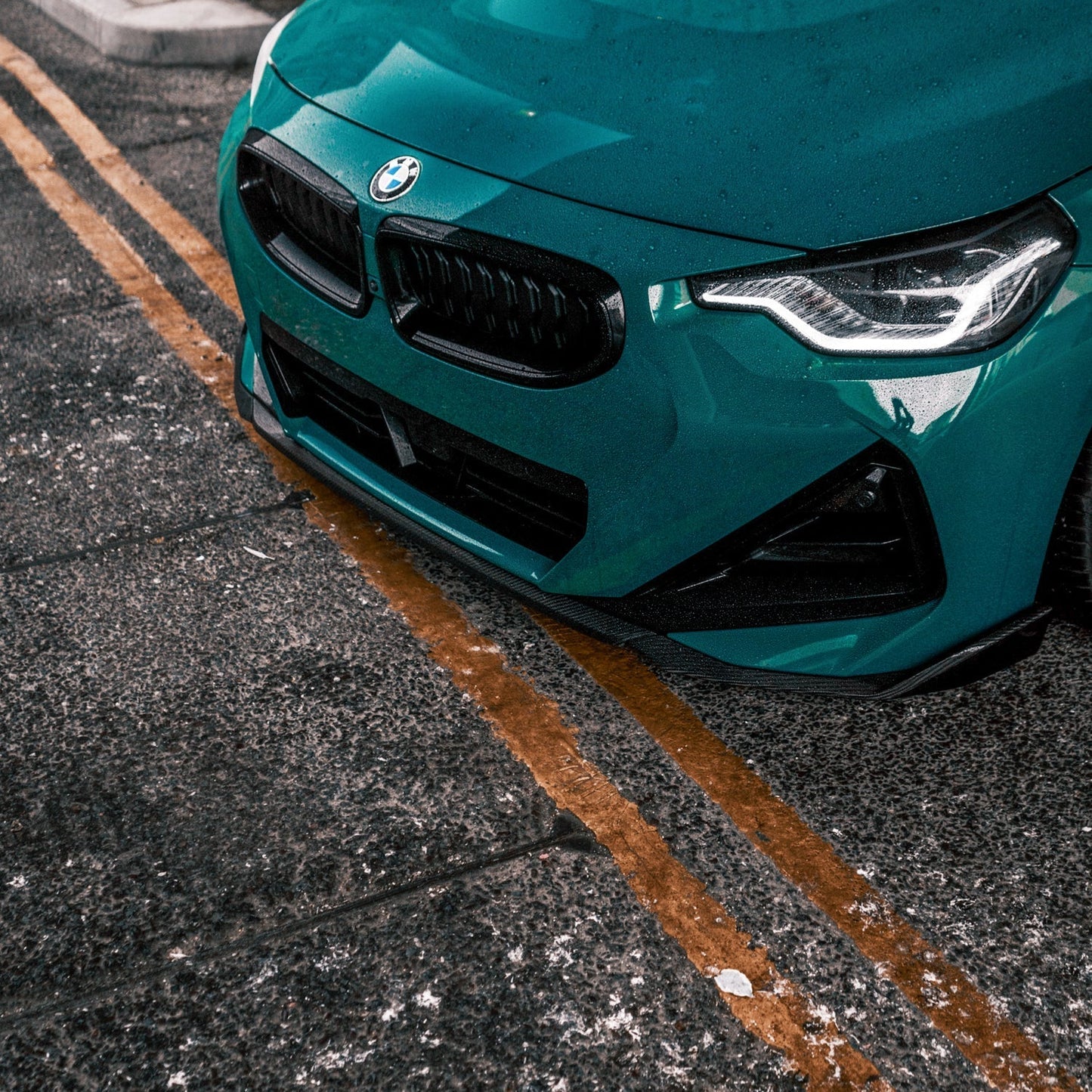MHC+ BMW M240i Performance Style Front Splitter In Pre Preg Carbon Fibre (G42)