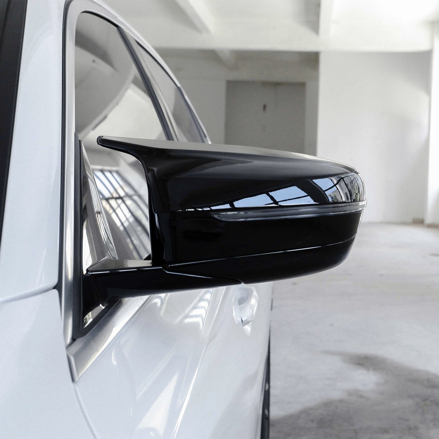 MHC Black BMW M Style Wing Mirror Covers In Gloss Black LHD (G20/G21/G22/G23/G30)