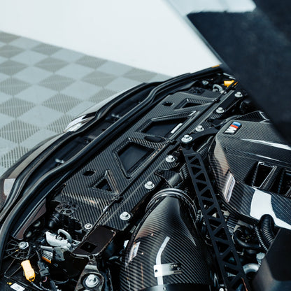MHC+ BMW M2/M3/M4 Full Replacement Radiator Cooling Shroud Slam Panel In Pre Preg Carbon Fibre (G80/G81/G82/G83/G87)