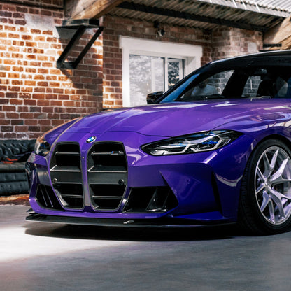 MHC+ BMW M3/M4 SP1 Front Splitter In Pre Preg Carbon Fibre (G80/G81/G82/G83)