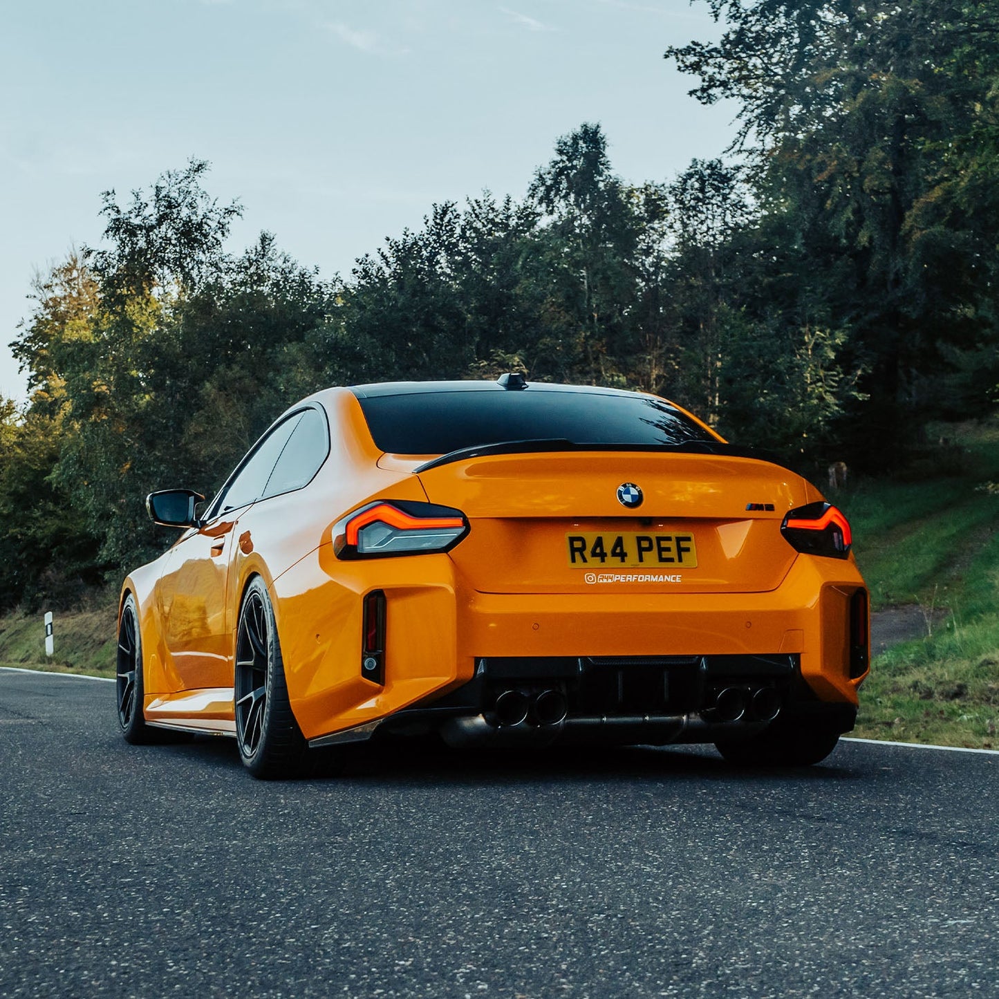 MHC+ BMW M2 G87 Edition 1 Rear Diffuser 3pcs In Pre Preg Gloss Carbon Fibre (G87)