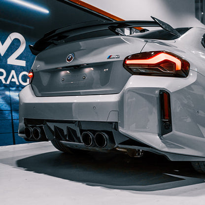 MHC+ BMW M2 G87 Edition 1 Rear Diffuser 3pcs In Pre Preg Gloss Carbon Fibre (G87)