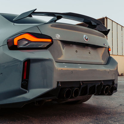 MHC+ BMW M2 G87 Edition 1 Rear Diffuser 3pcs In Pre Preg Gloss Carbon Fibre (G87)