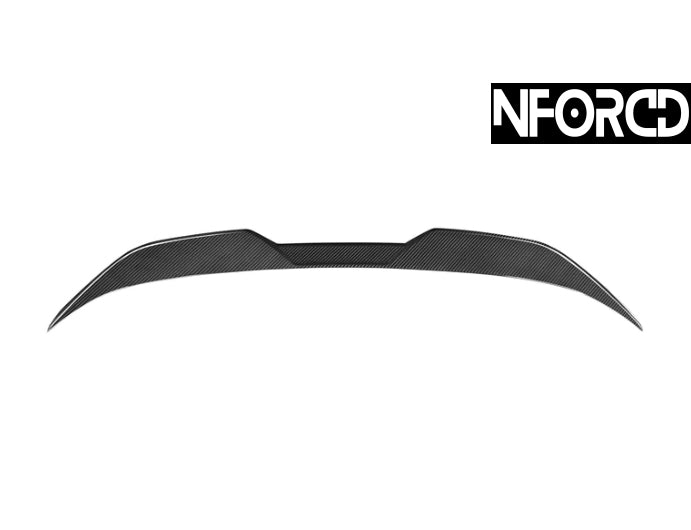 MHC+ Dry Carbon Fibre/Fiber Boot/Trunk Lip Spoiler Wing for BMW M2 G87 (S58) & M240i G42 - Pre-Preg 2x2 Twill OEM+ Performance Ducktail/Tail Spoiler Rear Blade