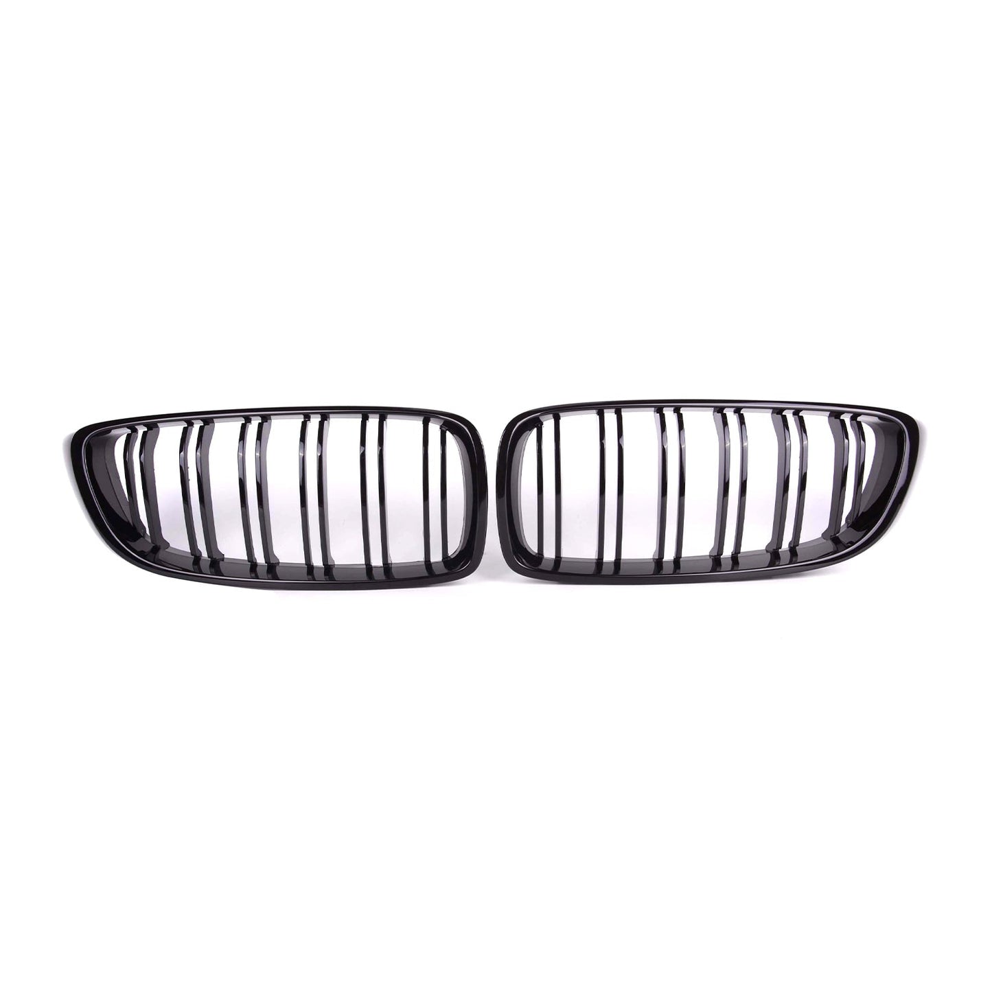 MHC Black BMW M3/M4 Double Slat Front Grilles In Gloss Black (F32/F33/F80/F82/F83)