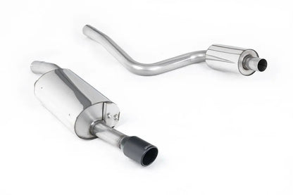 Milltek Cat Back Exhaust resonated Black tip Ford Fiesta Mk6 ST 150 05-08