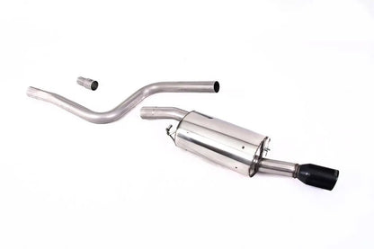 Milltek Ford Fiesta MK6 Zetec-S - Non-Resonated (Louder) Cat-Back Exhaust System - fits to ST150 Rear Valance Insert