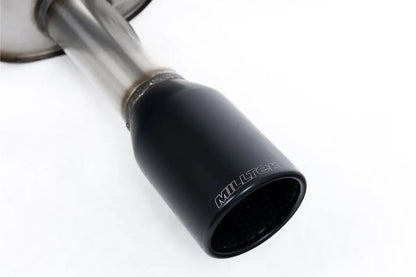 Milltek Cat Back Exhaust non resonated Black tip Ford Fiesta Mk6 ST 150 05-08