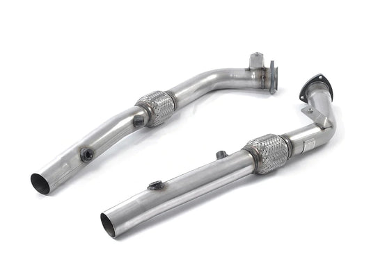 Milltek Sport SSXAU285 Audi RS4 B7 4.2 V8 Exhaust Front Test Pipes/Front Sections - Straight Pipes Decat Cat Delete Primary Cat Bypass - Catless Downpipes Link Pipes 2.5"