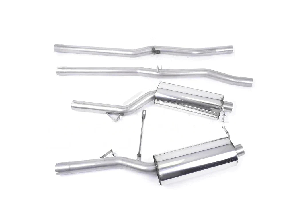 Milltek Sport Cat-Back Exhaust for Audi RS6 C5 (20022004) 4.2 V8 Bi-Turbo | Non-Resonated or EC-Approved | 2.75in (70mm) | Black/Polished Oval Tips | Saloon & Avant