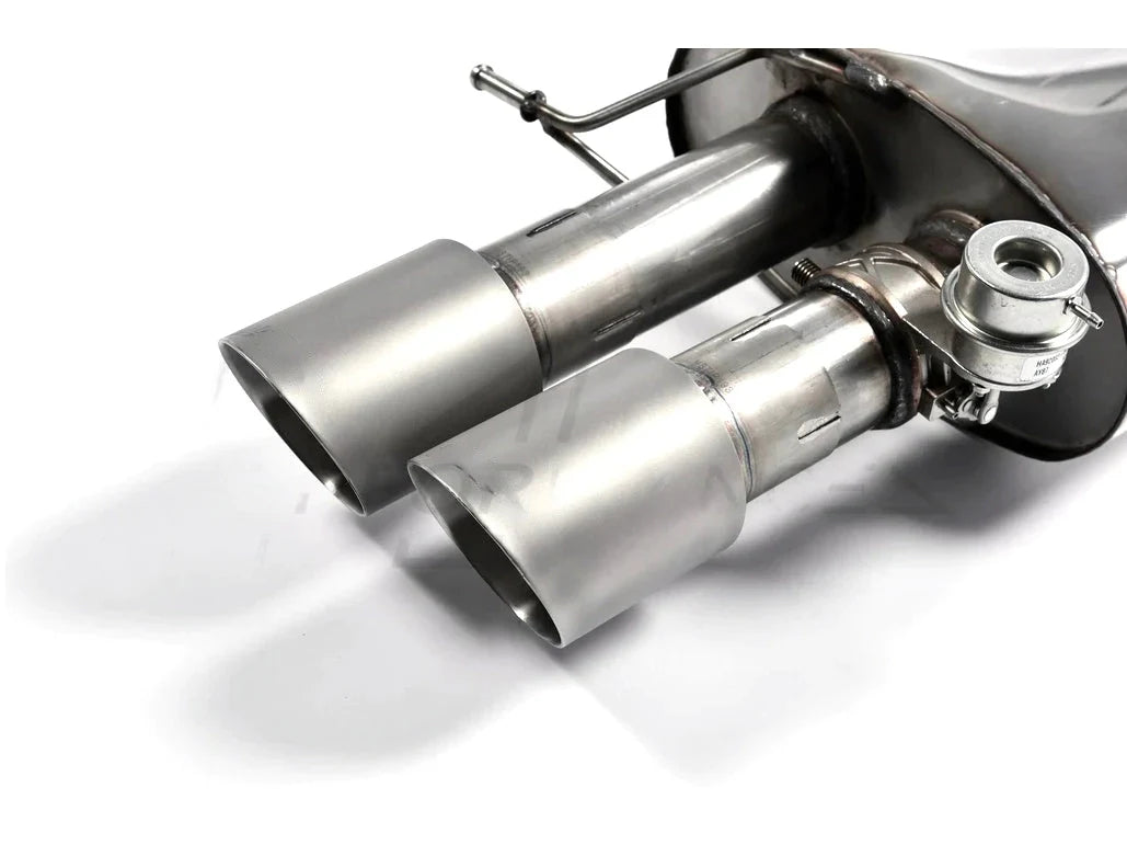 Milltek Sport Cat-Back Exhaust for BMW M5 F10 Saloon/Sedan (2011-2016) 4.4 V8 Twin-Turbo - Valve-Controlled/Valvetronic OEM Flap Control, X-Pipe 3in (76mm) T304 Stainless - Quad 90mm GT90 Tips - Performance Sports Exhaust Upgrade UK