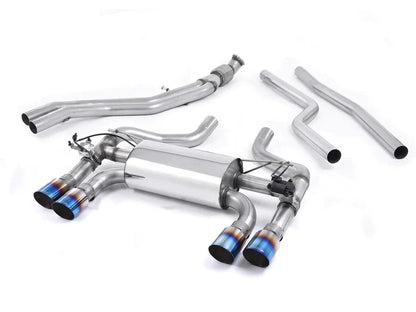 Milltek Sport Performance Cat-Back Exhaust for BMW M2 F87 (2016+) - Hollowtek Twin Valved, Quad GT-90 Tips - SSXBM1033/SSXBM1034/SSXBM1035/SSXBM1036