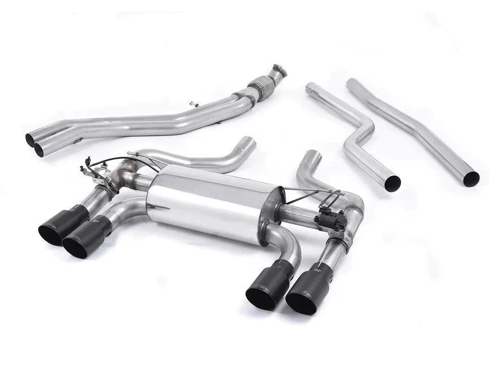 Milltek Sport Performance Cat-Back Exhaust for BMW M2 F87 (2016+) - Hollowtek Twin Valved, Quad GT-90 Tips - SSXBM1033/SSXBM1034/SSXBM1035/SSXBM1036