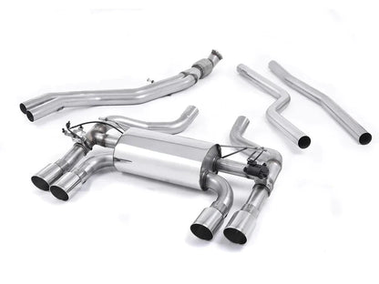 Milltek Sport Performance Cat-Back Exhaust for BMW M2 F87 (2016+) - Hollowtek Twin Valved, Quad GT-90 Tips - SSXBM1033/SSXBM1034/SSXBM1035/SSXBM1036