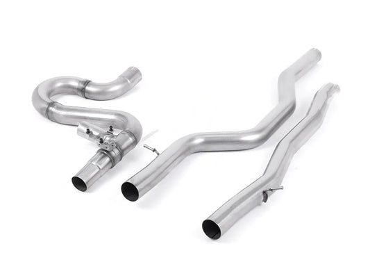 Milltek Sport Equal Length Midpipe/Centre Section (Front-Mid Link Pipe) for BMW M2 Competition F87 LCI 2018+ OPF/GPF | Direct Replacement for Milltek Race Cat-Back Exhaust | S55 | 70mm 304L Stainless Steel | SSXBM1138