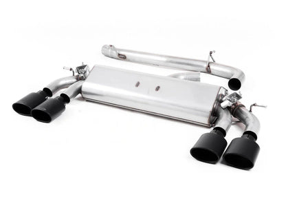 Milltek Cat-Back / Catback Performance Exhaust for VW Golf R Mk7 & Mk7.5 2.0 TSI EA888 Gen 3 (Non-GPF/PPF) - 3in/76mm, Quad Oval Tips, Cerakote Black or Polished - Resonated/Non-Resonated, Valved/Switchable or Non-Valved - EC Approved Option, 4Motion