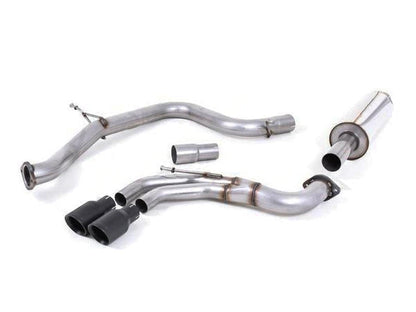 Milltek Sport Non-Res Cat-Back Exhaust for VW Golf GTI MK7/MK7.5 & Golf GTD MK7 | 3in (76mm) Stainless Large-Bore Twin Exit Dual Outlet | GT100 Tips in Cerakote Black, Polished or Titanium | Performance Catback/Back Box Upgrade | 2.0 TSI/TDI | SSXVW333