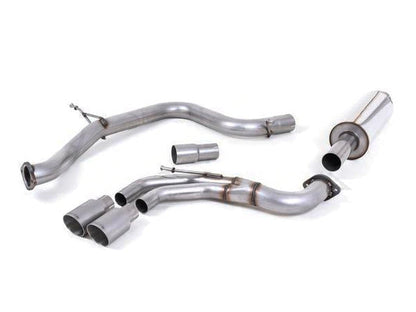 Milltek Sport Non-Res Cat-Back Exhaust for VW Golf GTI MK7/MK7.5 & Golf GTD MK7 | 3in (76mm) Stainless Large-Bore Twin Exit Dual Outlet | GT100 Tips in Cerakote Black, Polished or Titanium | Performance Catback/Back Box Upgrade | 2.0 TSI/TDI | SSXVW333