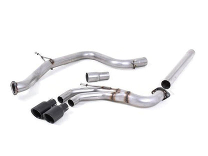 Milltek Sport Non-Res Cat-Back Exhaust for VW Golf GTI MK7/MK7.5 & Golf GTD MK7 | 3in (76mm) Stainless Large-Bore Twin Exit Dual Outlet | GT100 Tips in Cerakote Black, Polished or Titanium | Performance Catback/Back Box Upgrade | 2.0 TSI/TDI | SSXVW333